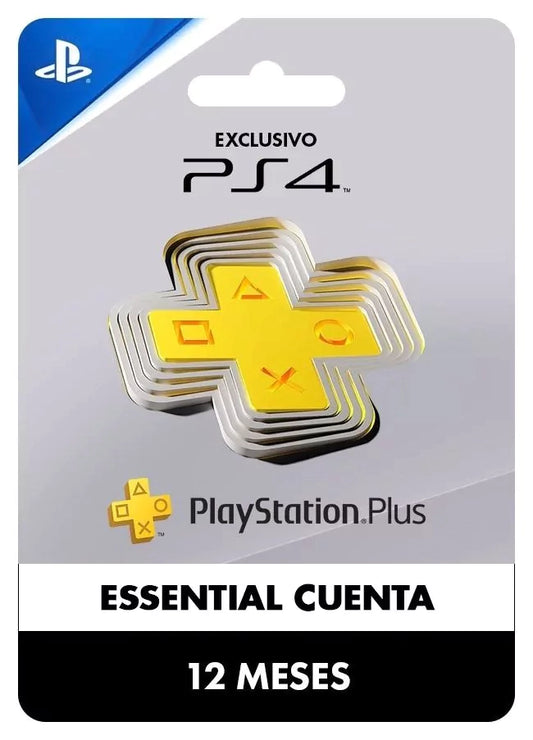 PS Plus Essential 12 Meses PS4
